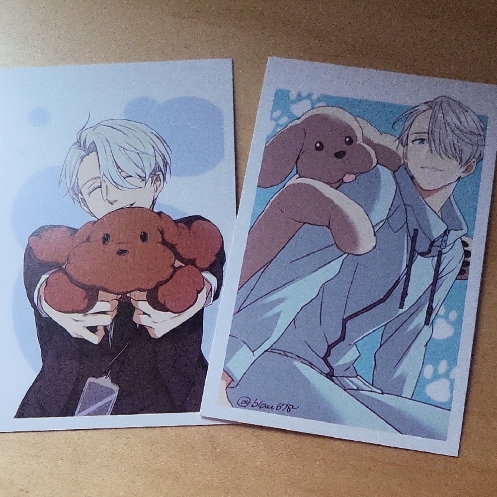 2016 Yuri On Ice Movie Postcards, Featuring Victor Nikiforov & Makkachin